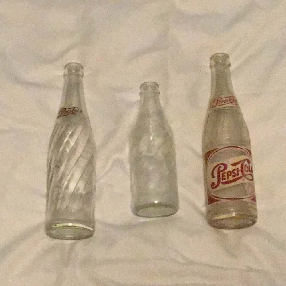 Classic Glass Pepsi Cola Bottles